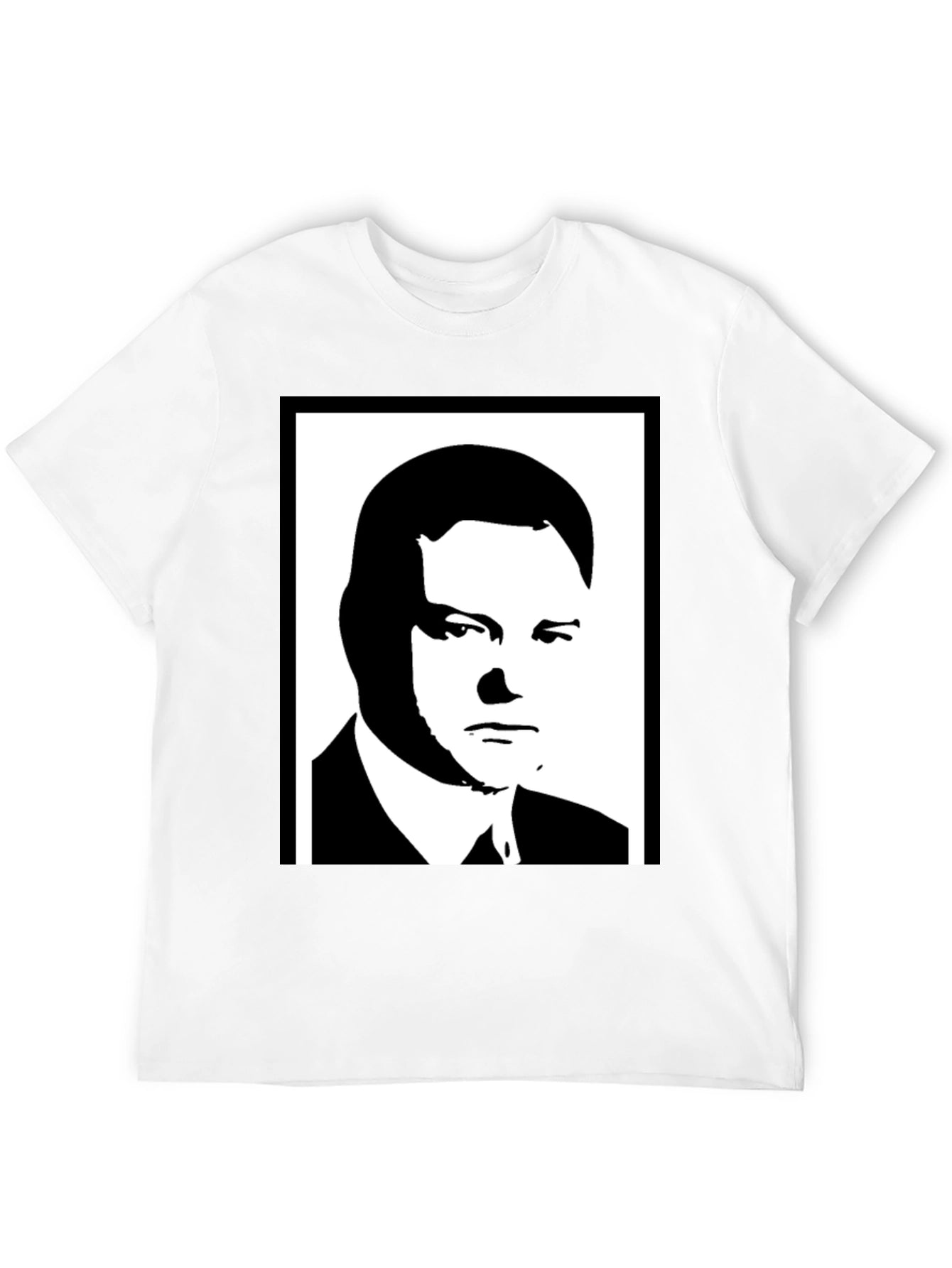Silhouette Portrait Tee - Bold Graphic Black Shirt