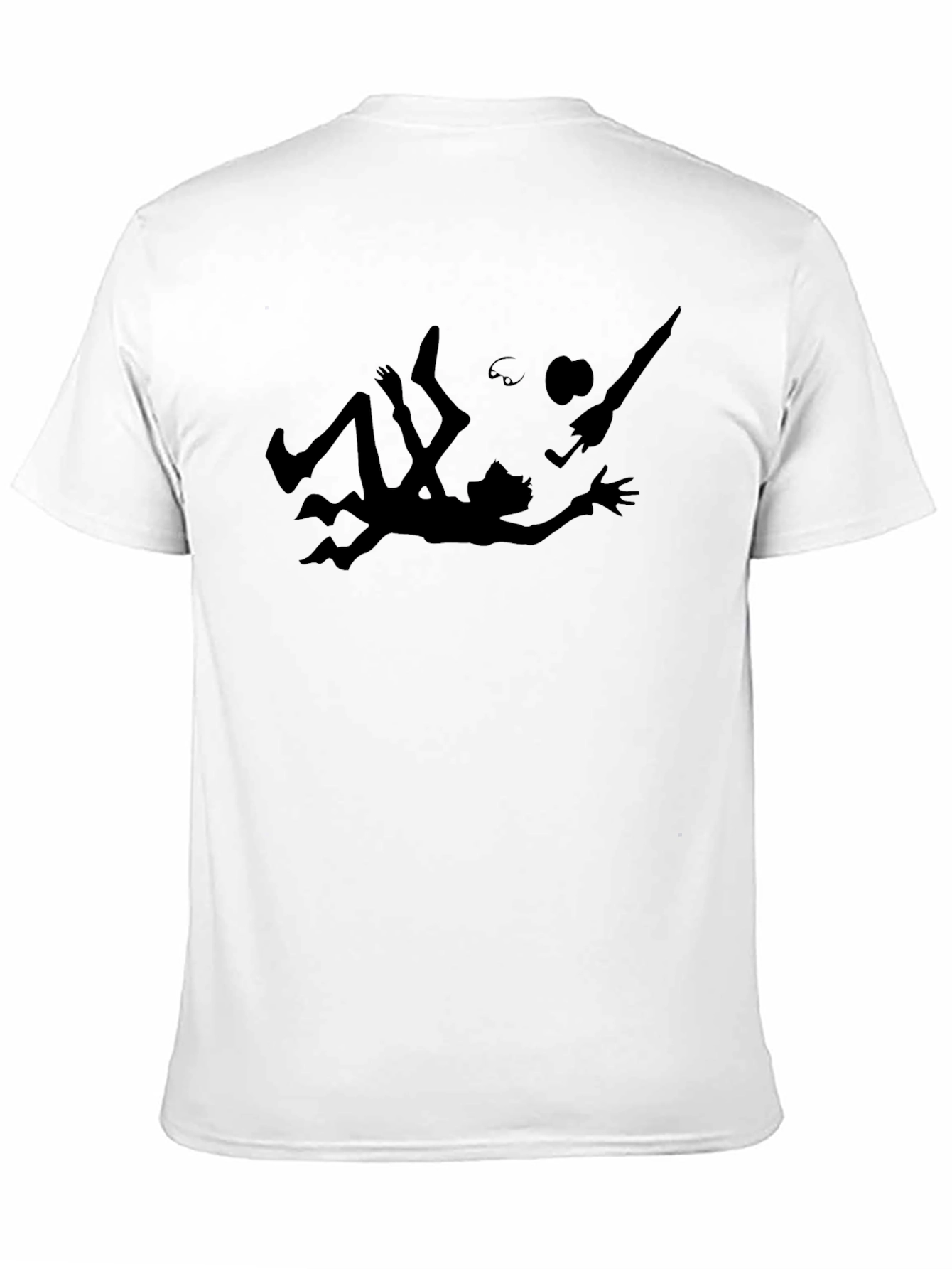 Black Rick and Morty Falling T-Shirt