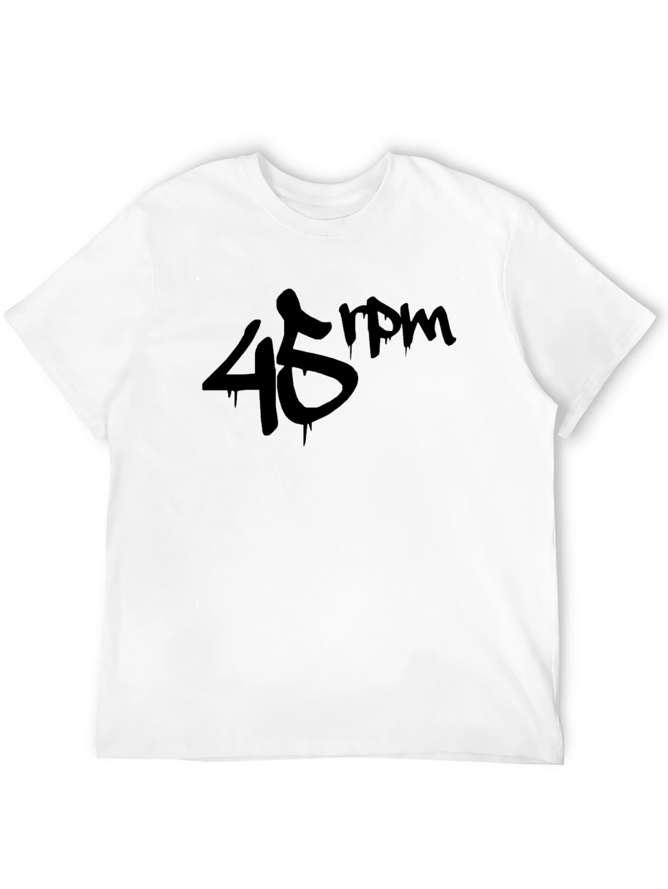 45 RPM Graphic T-Shirt - Black Music Tee
