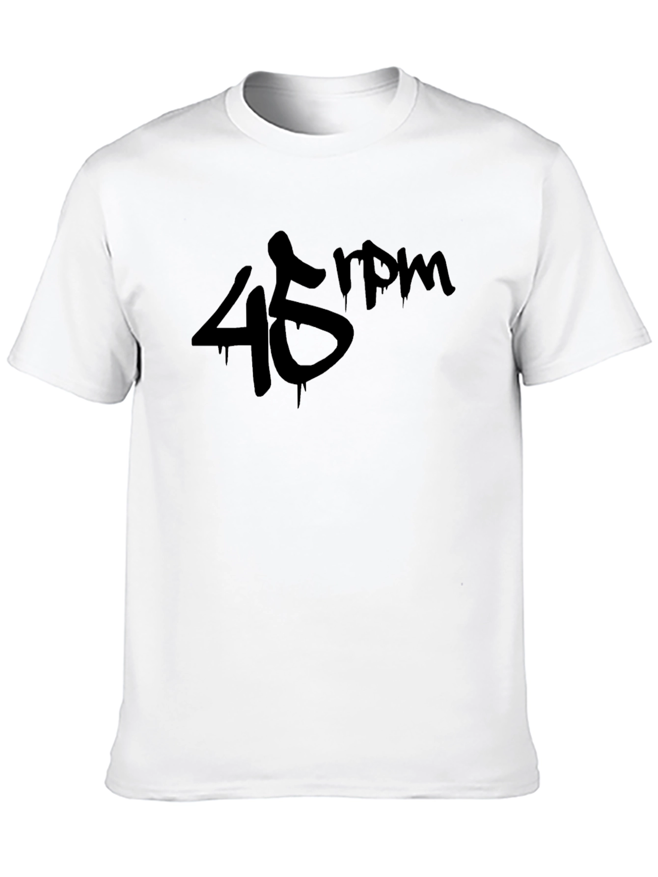 45 RPM Graphic T-Shirt - Black Music Tee