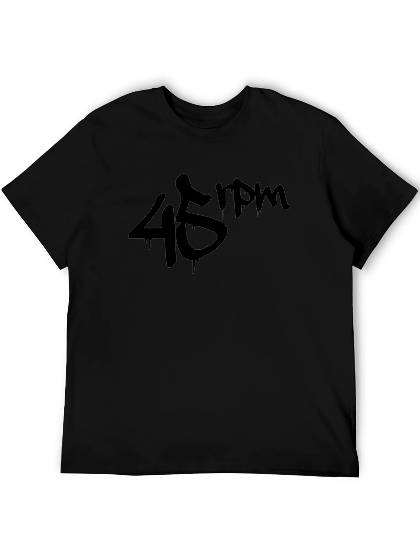 45 RPM Graphic T-Shirt - Black Music Tee