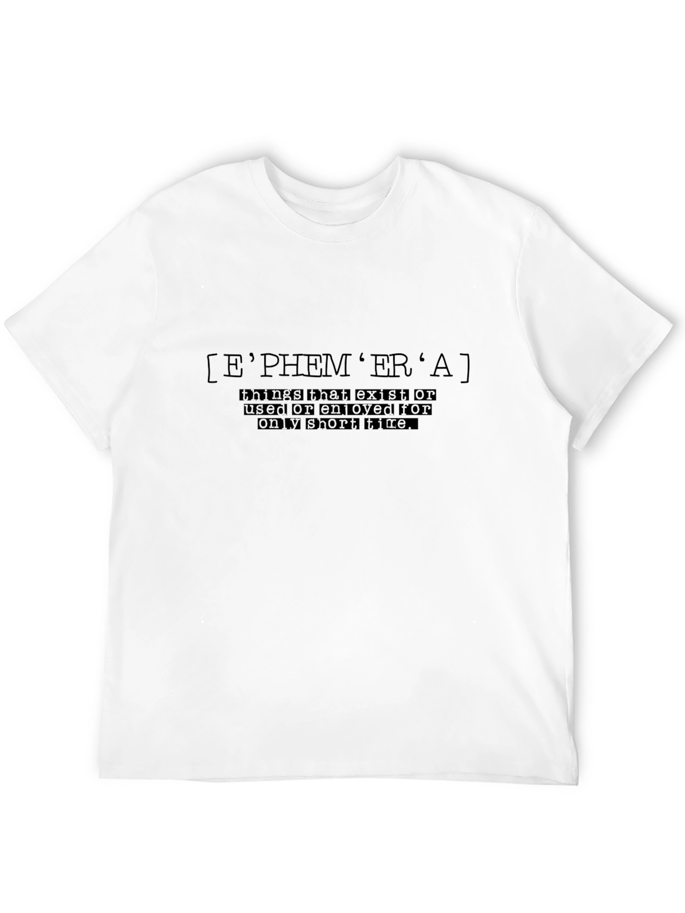 Ephemera Definition Graphic Tee - Black