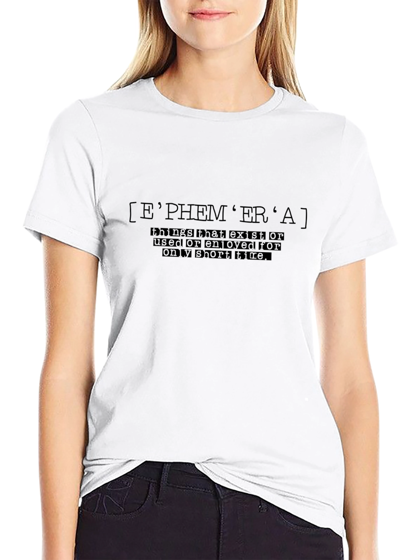 Ephemera Definition Graphic Tee - Black