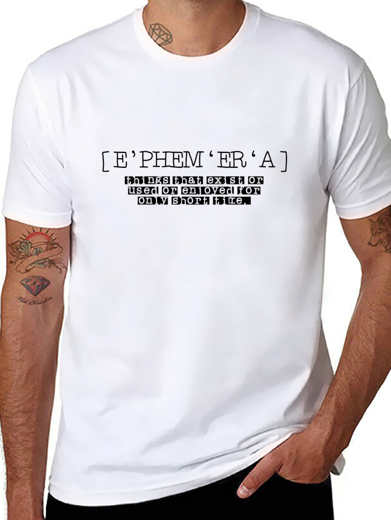 Ephemera Definition Graphic Tee - Black