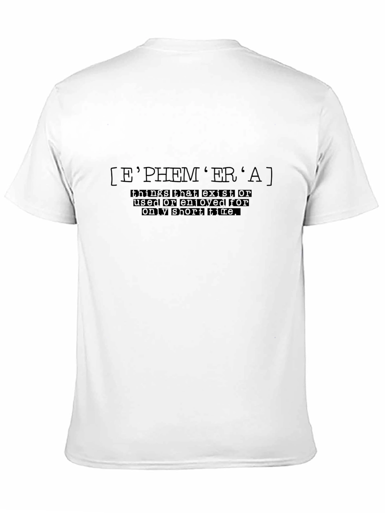 Ephemera Definition Graphic Tee - Black