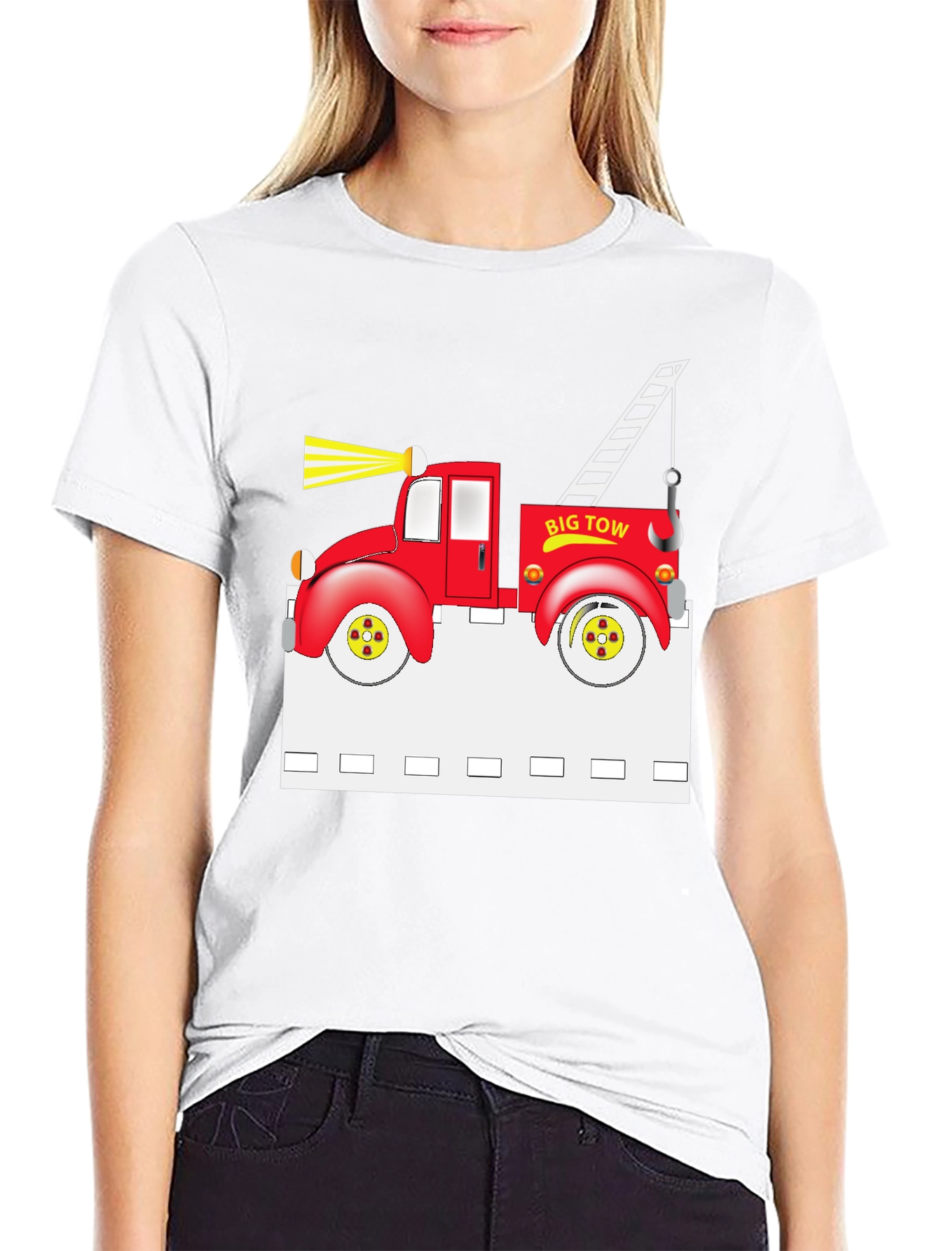 Big Tow Truck Graphic T-Shirt