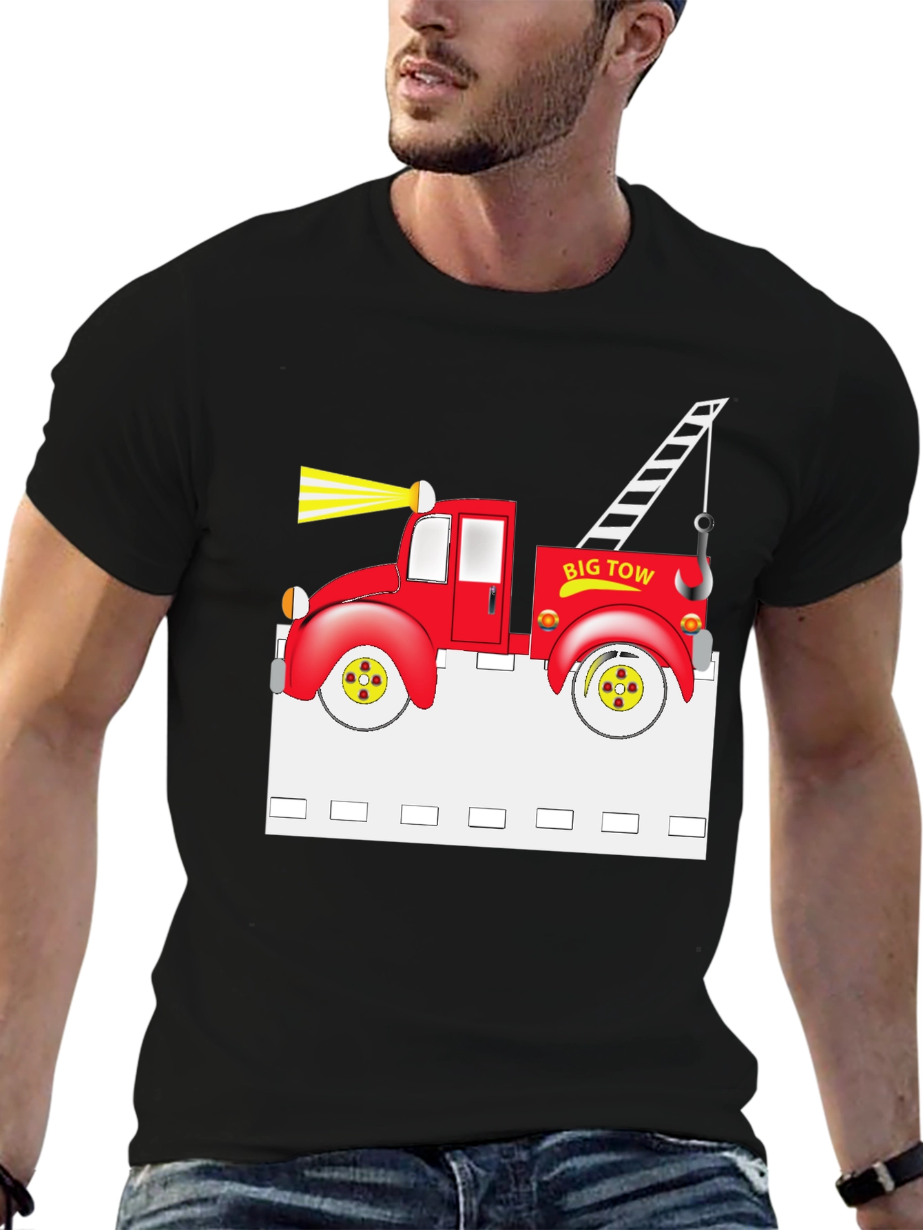 Big Tow Truck Graphic T-Shirt
