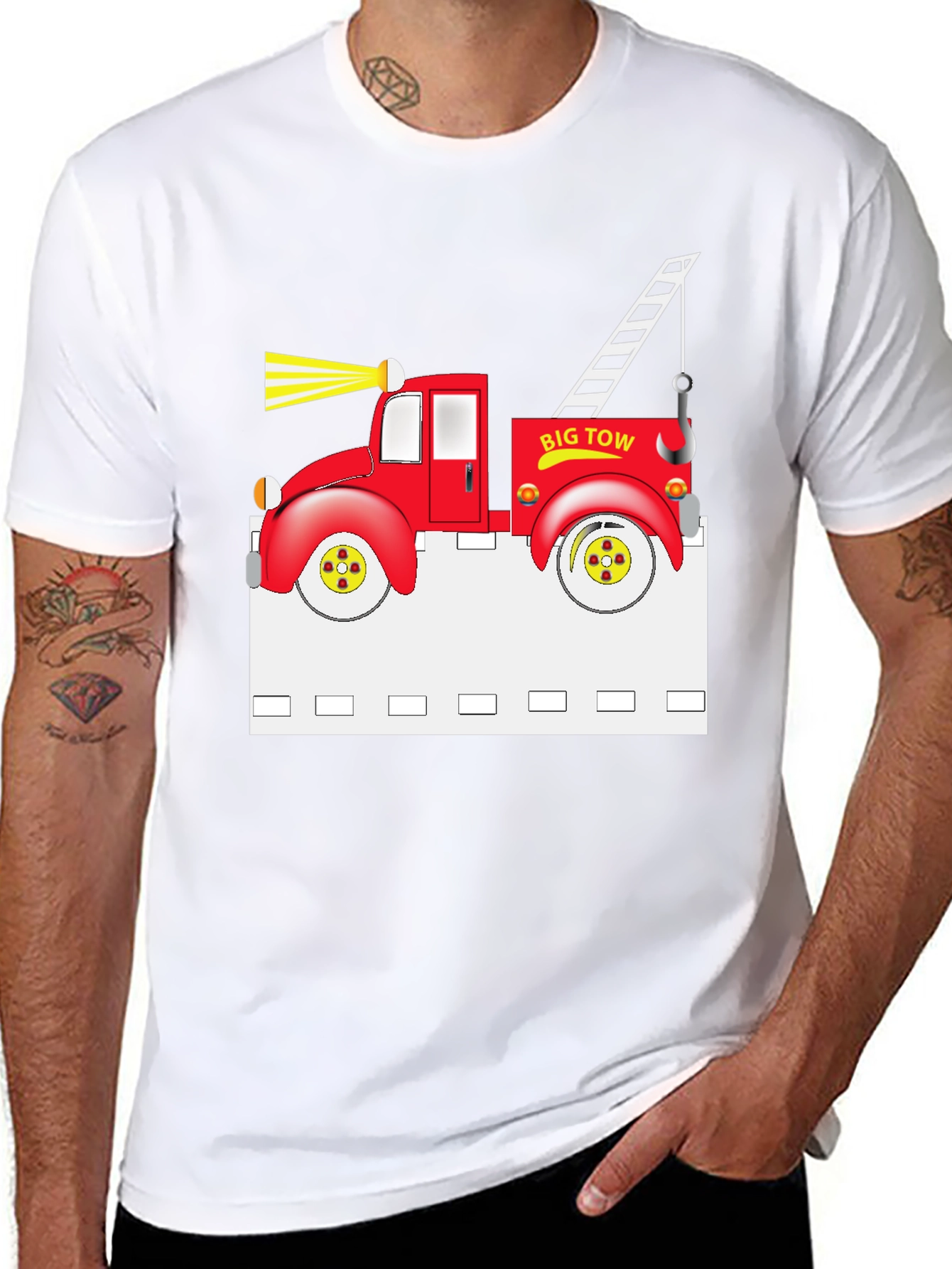 Big Tow Truck Graphic T-Shirt