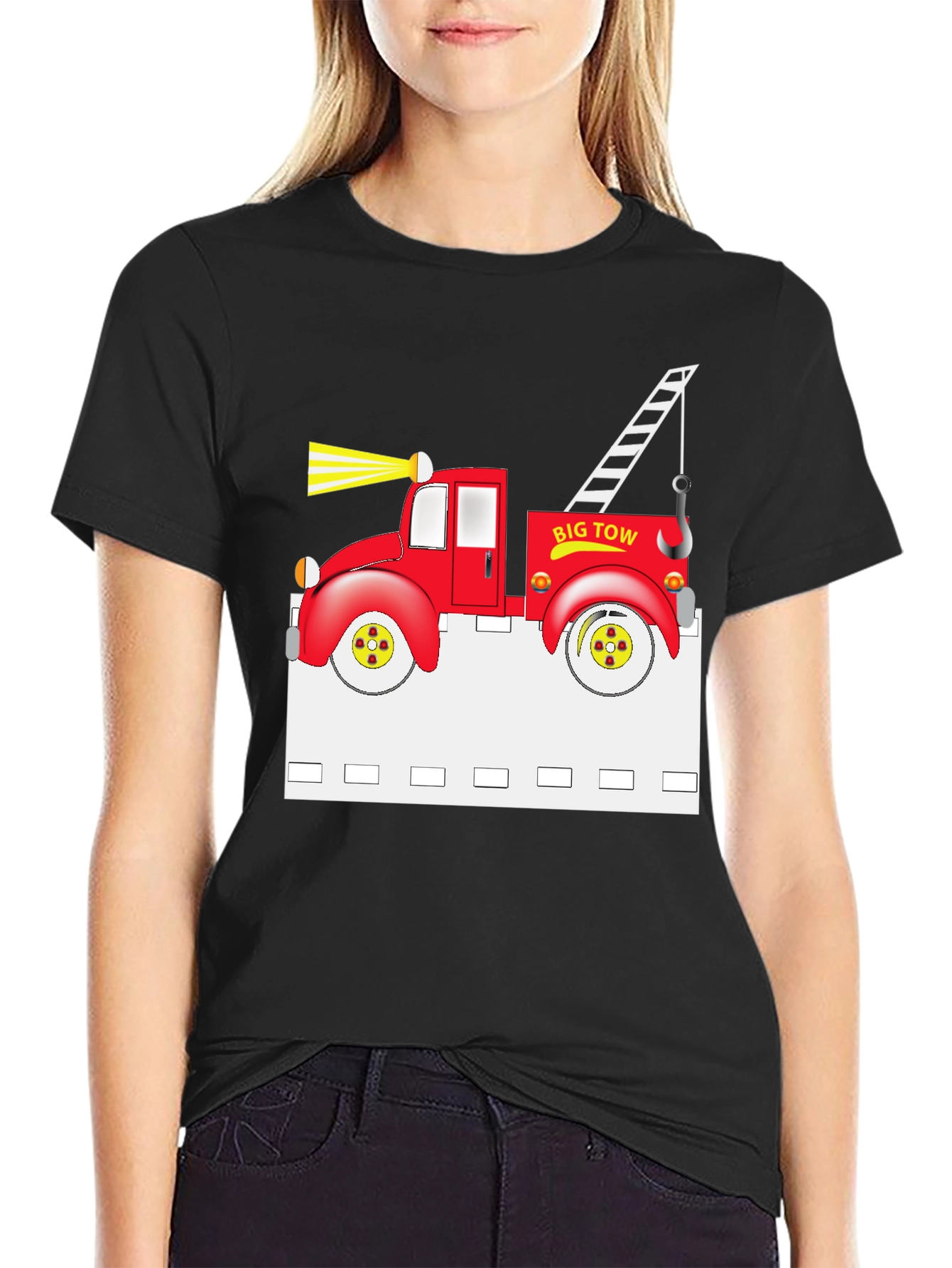 Big Tow Truck Graphic T-Shirt