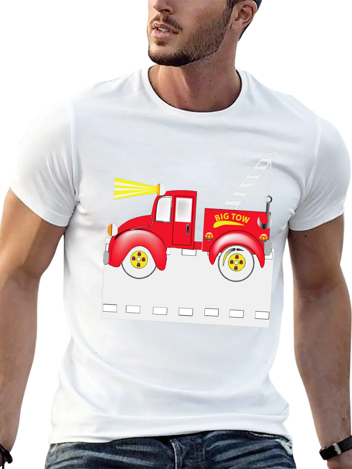 Big Tow Truck Graphic T-Shirt