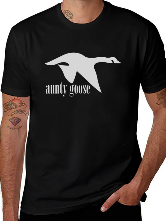 Aunty Goose Black Graphic Tee