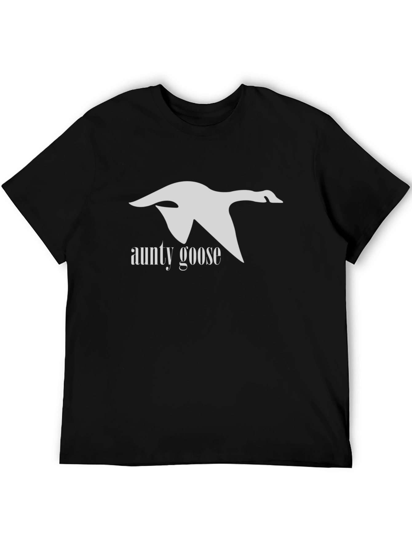 Aunty Goose Black Graphic Tee