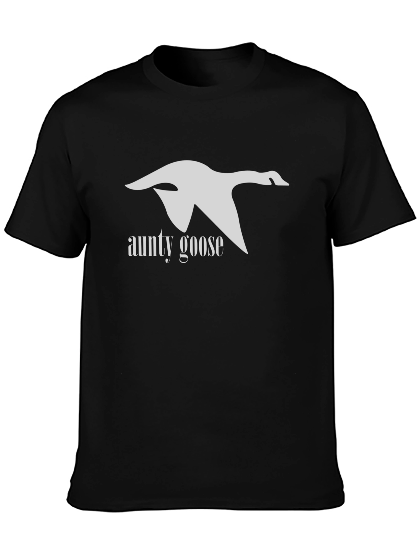 Aunty Goose Black Graphic Tee
