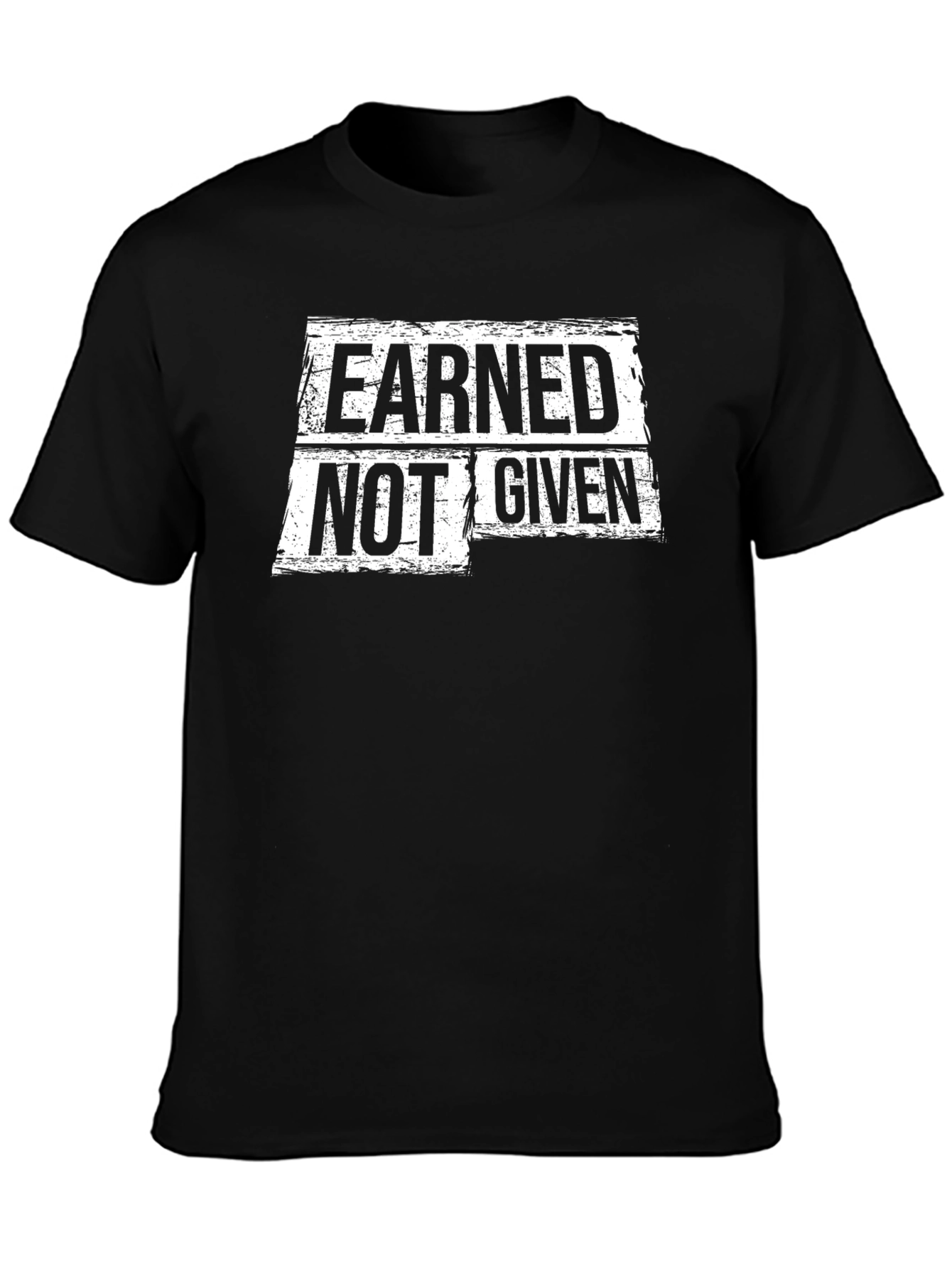 Earned Not Given Graphic T-Shirt - Black