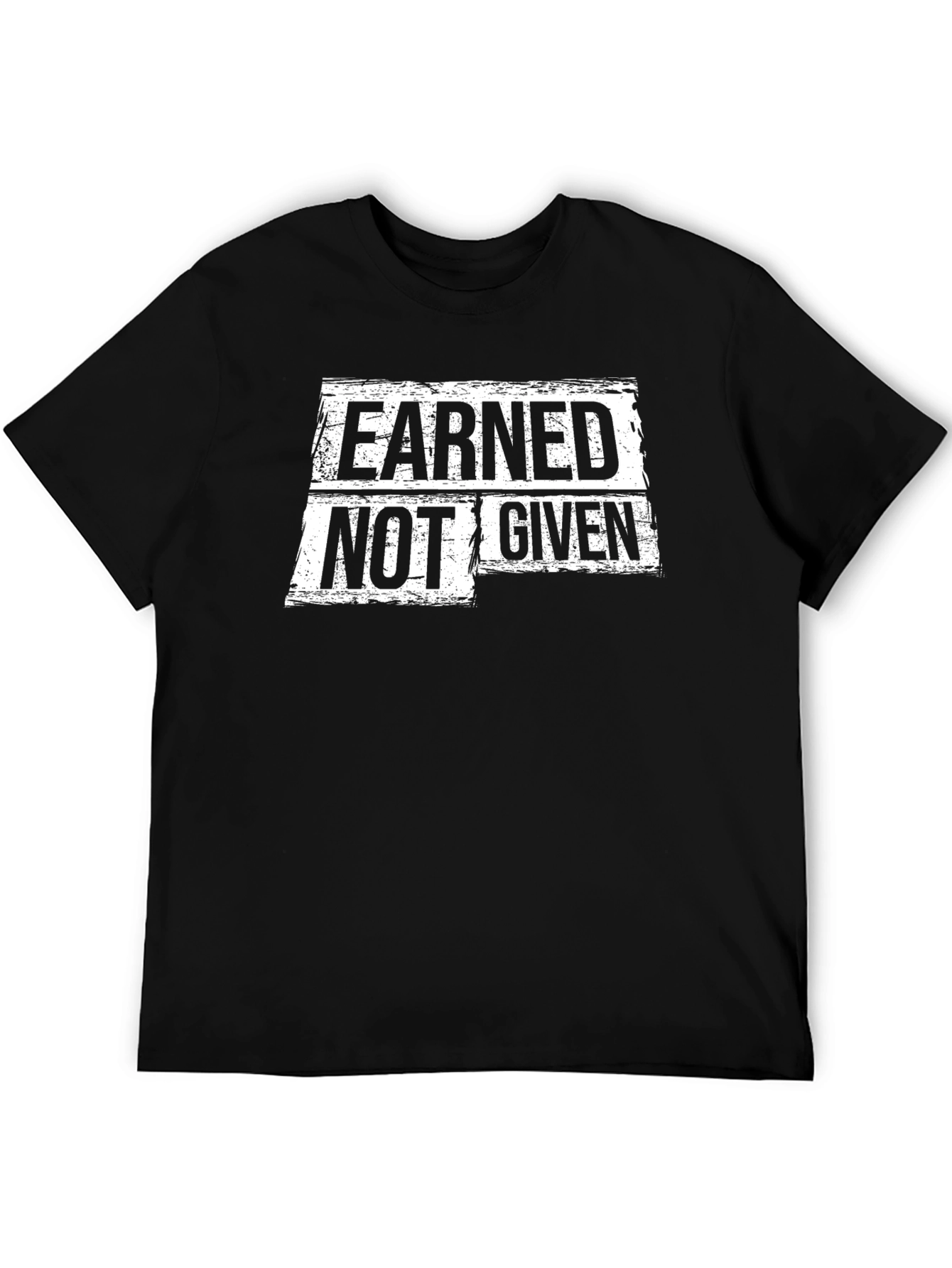 Earned Not Given Graphic T-Shirt - Black