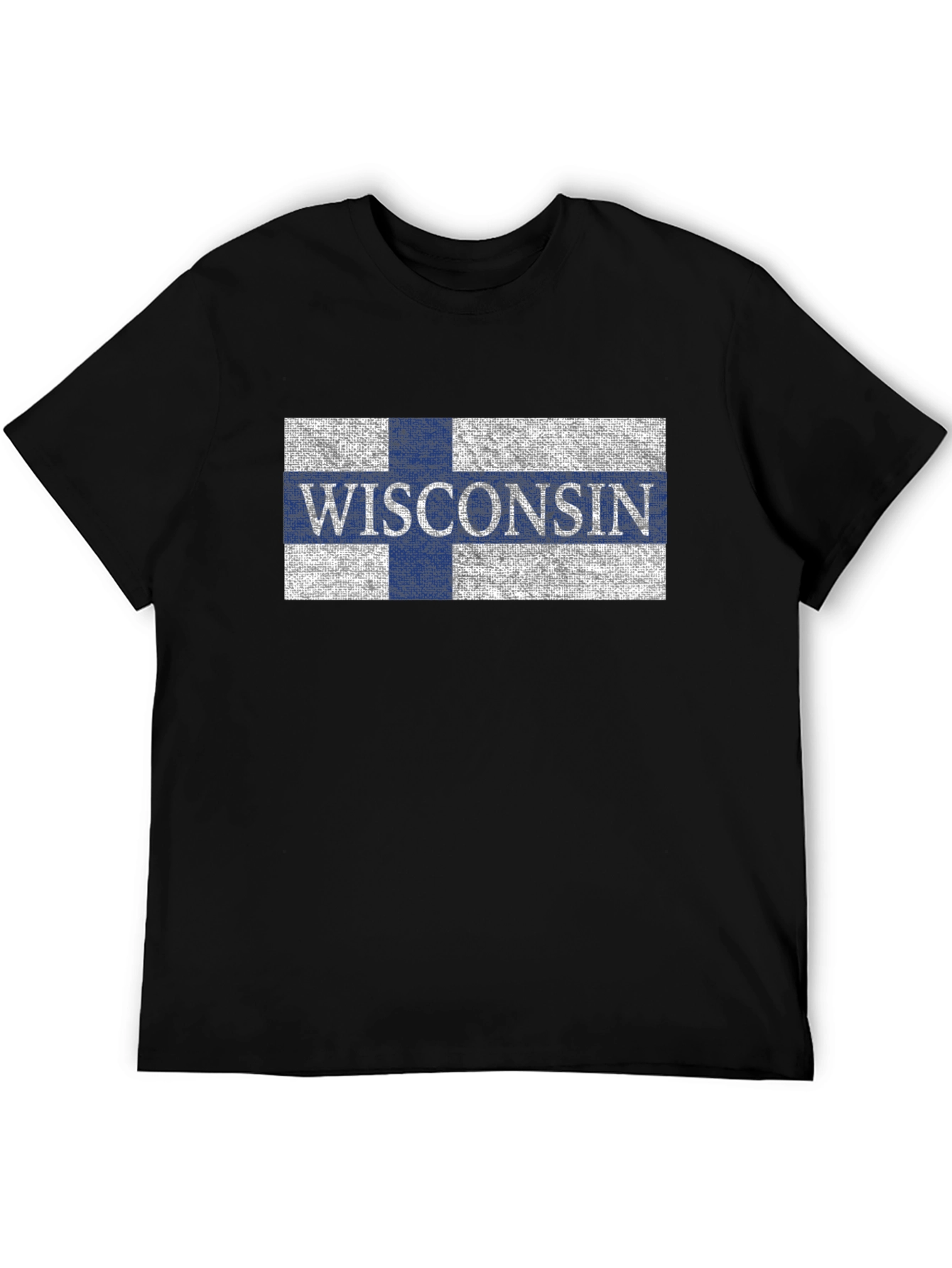 Wisconsin Flag Graphic Print T-Shirt