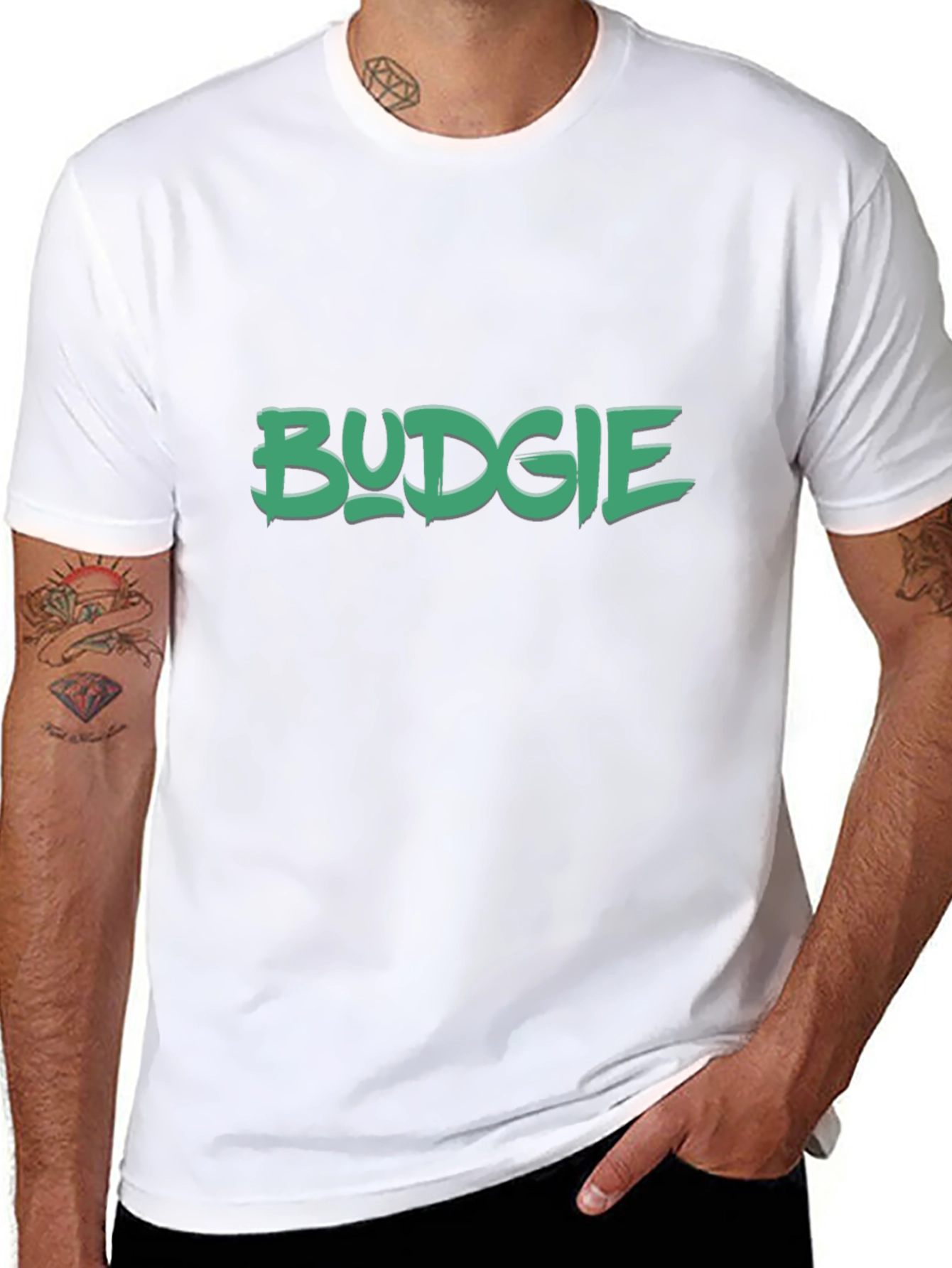 Budgie Graphic Print T-Shirt