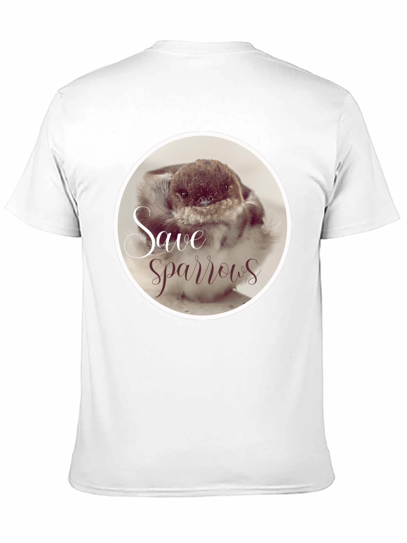 Save Sparrows Black Graphic Tee
