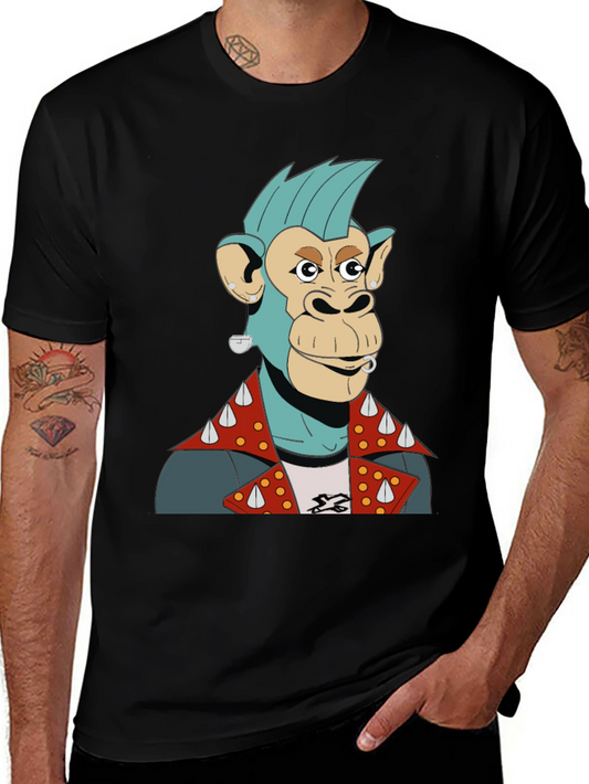 Punk Ape Graphic Tee - Unique Mens T-Shirt