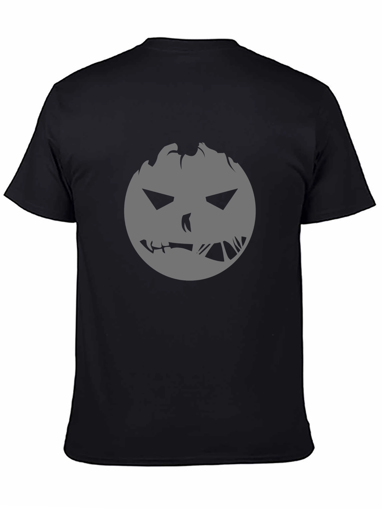 Spooky Pumpkin Face Graphic Tee - Halloween Ready