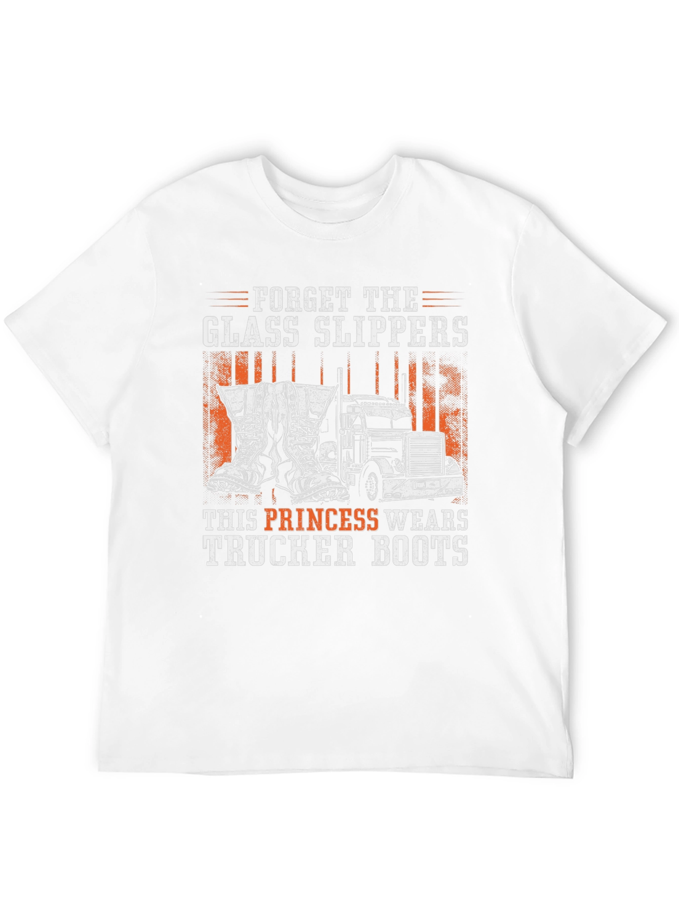 Trucker Boots Princess Graphic Tee