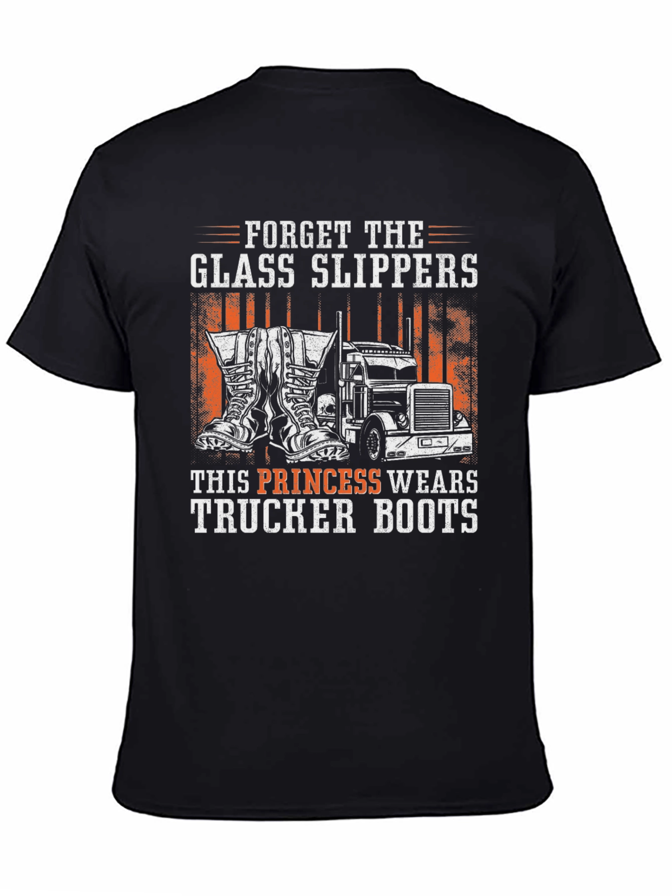 Trucker Boots Princess Graphic Tee
