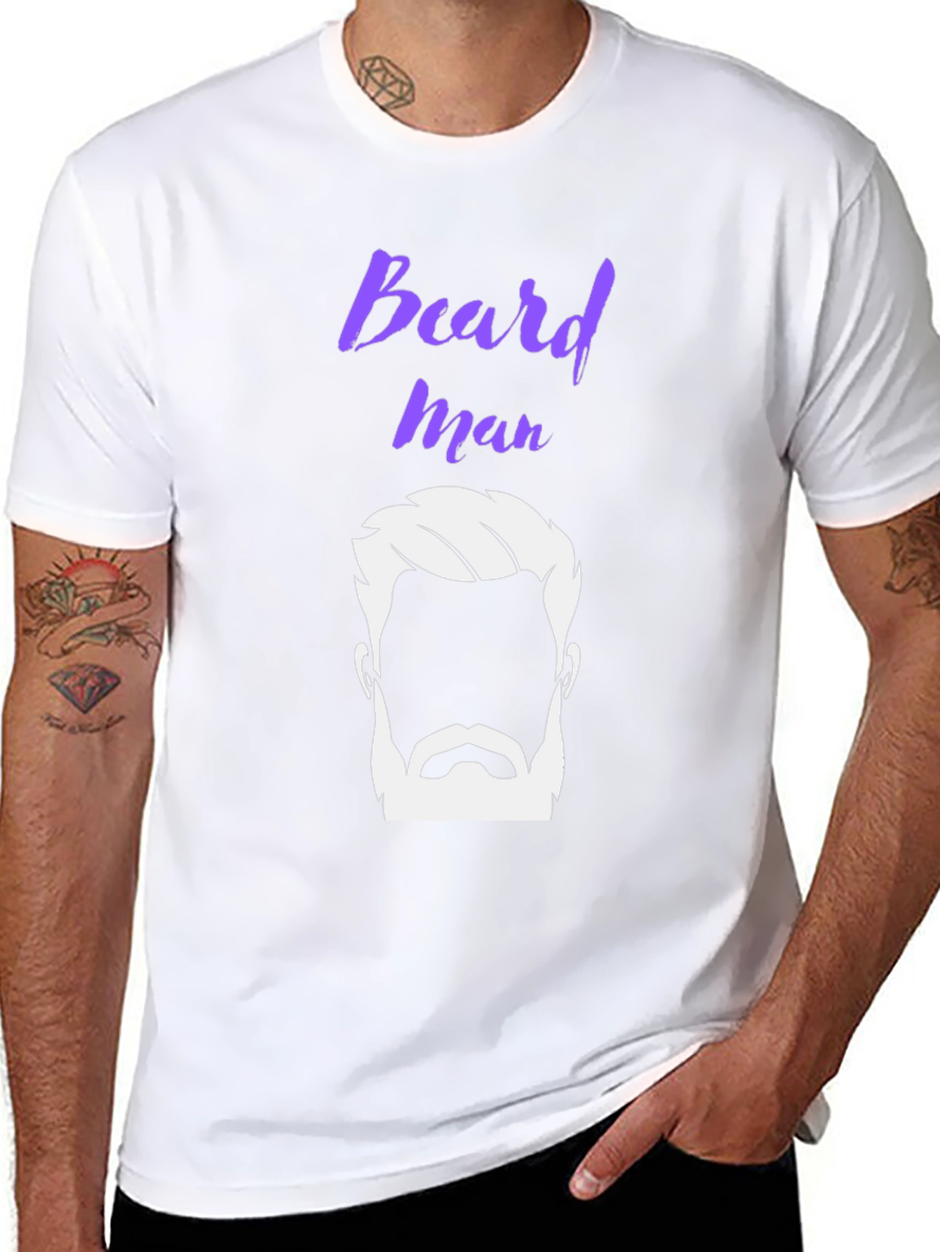 Beard Man Graphic Tee - Stylish and Trendy