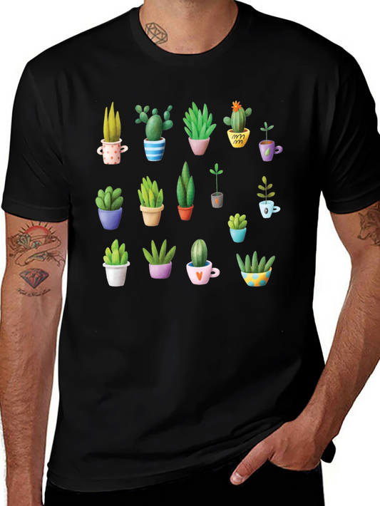 Cactus Lover Tee - Cute Plant Design