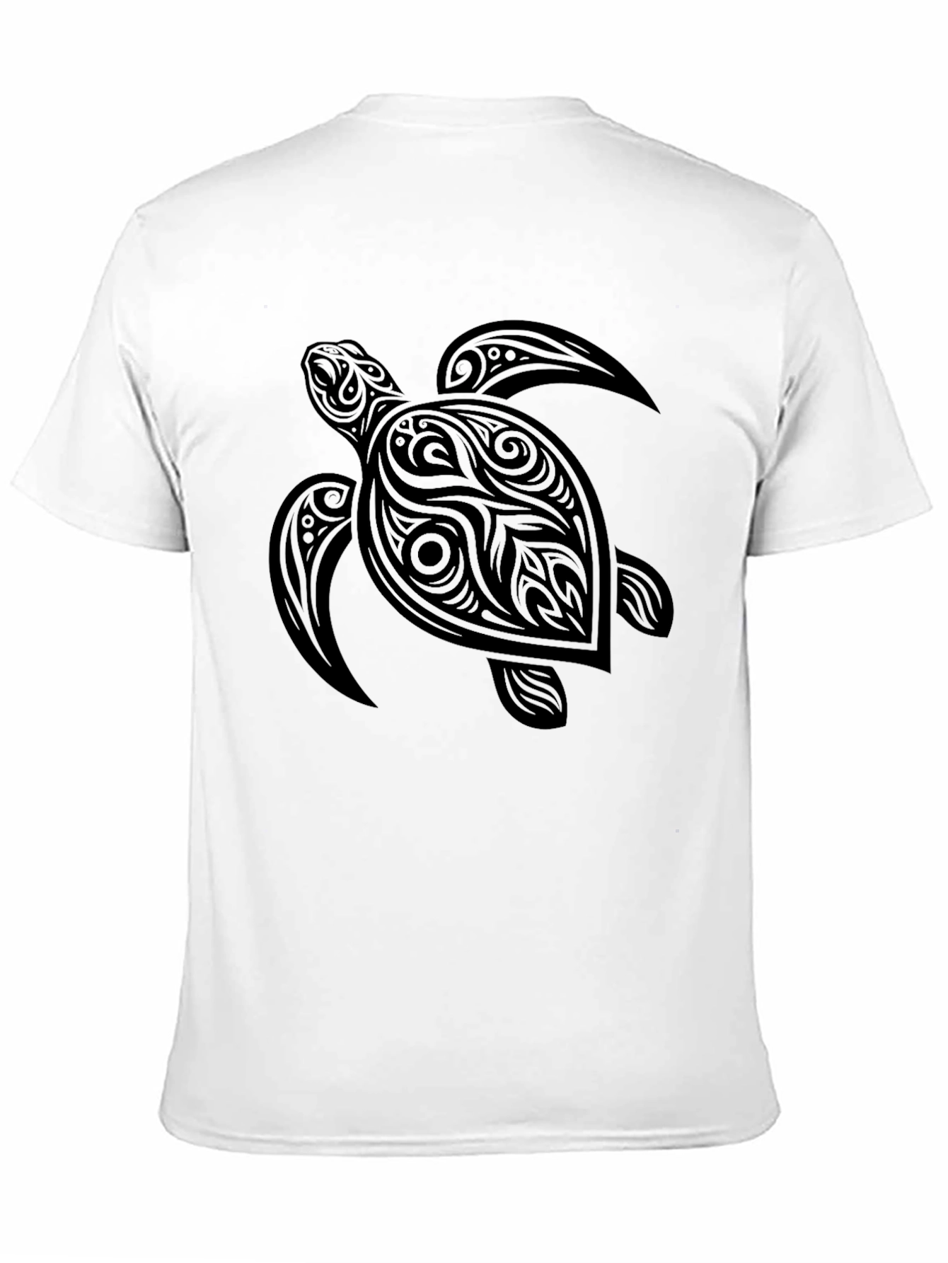 Tribal Turtle Graphic Tee - Black