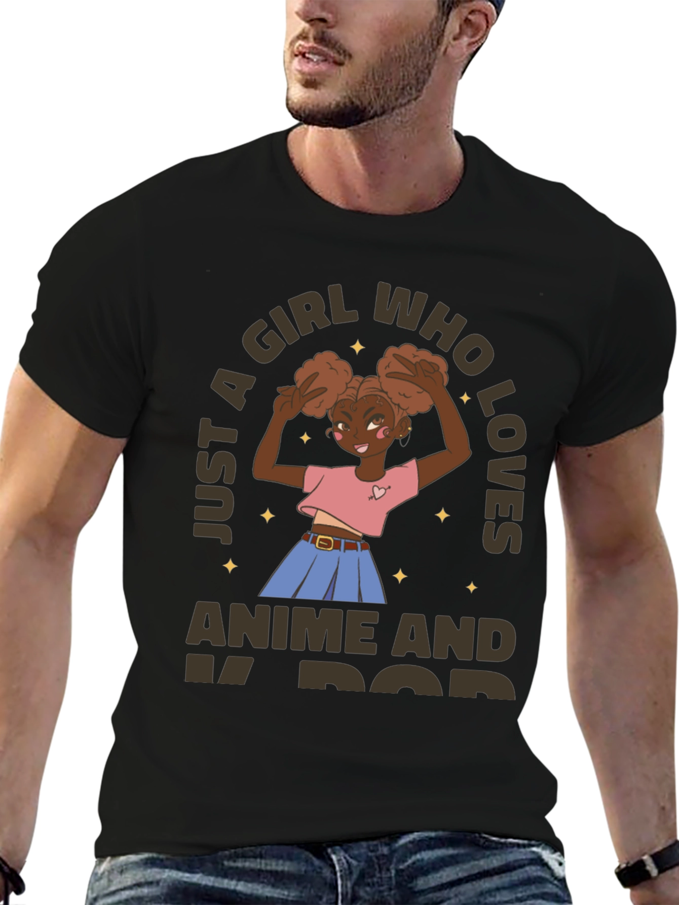 Anime & K-Pop Girl Graphic Tee