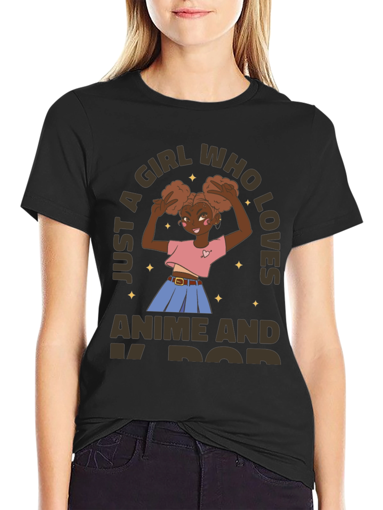 Anime & K-Pop Girl Graphic Tee