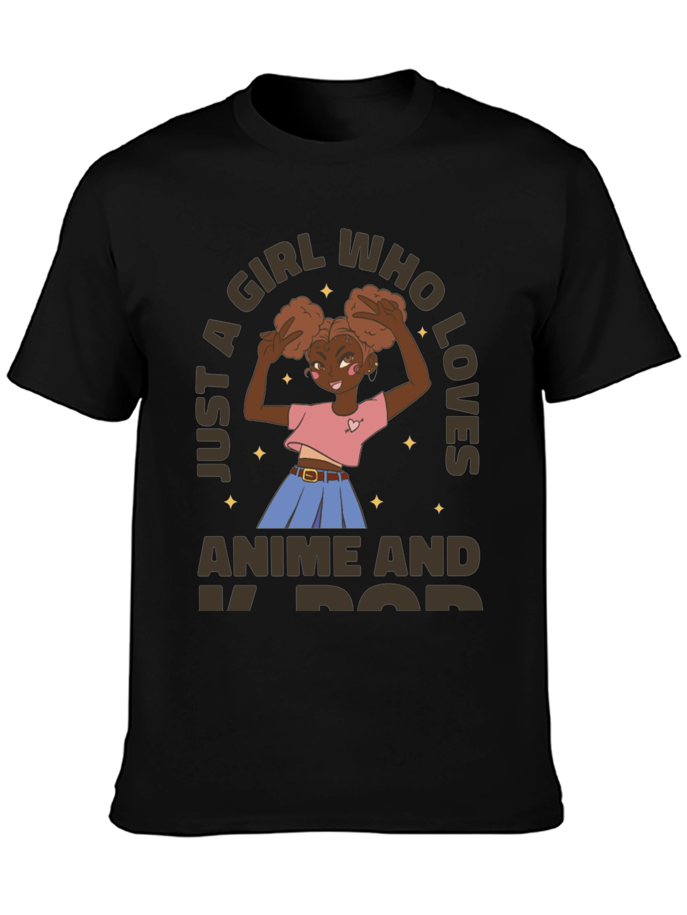 Anime & K-Pop Girl Graphic Tee