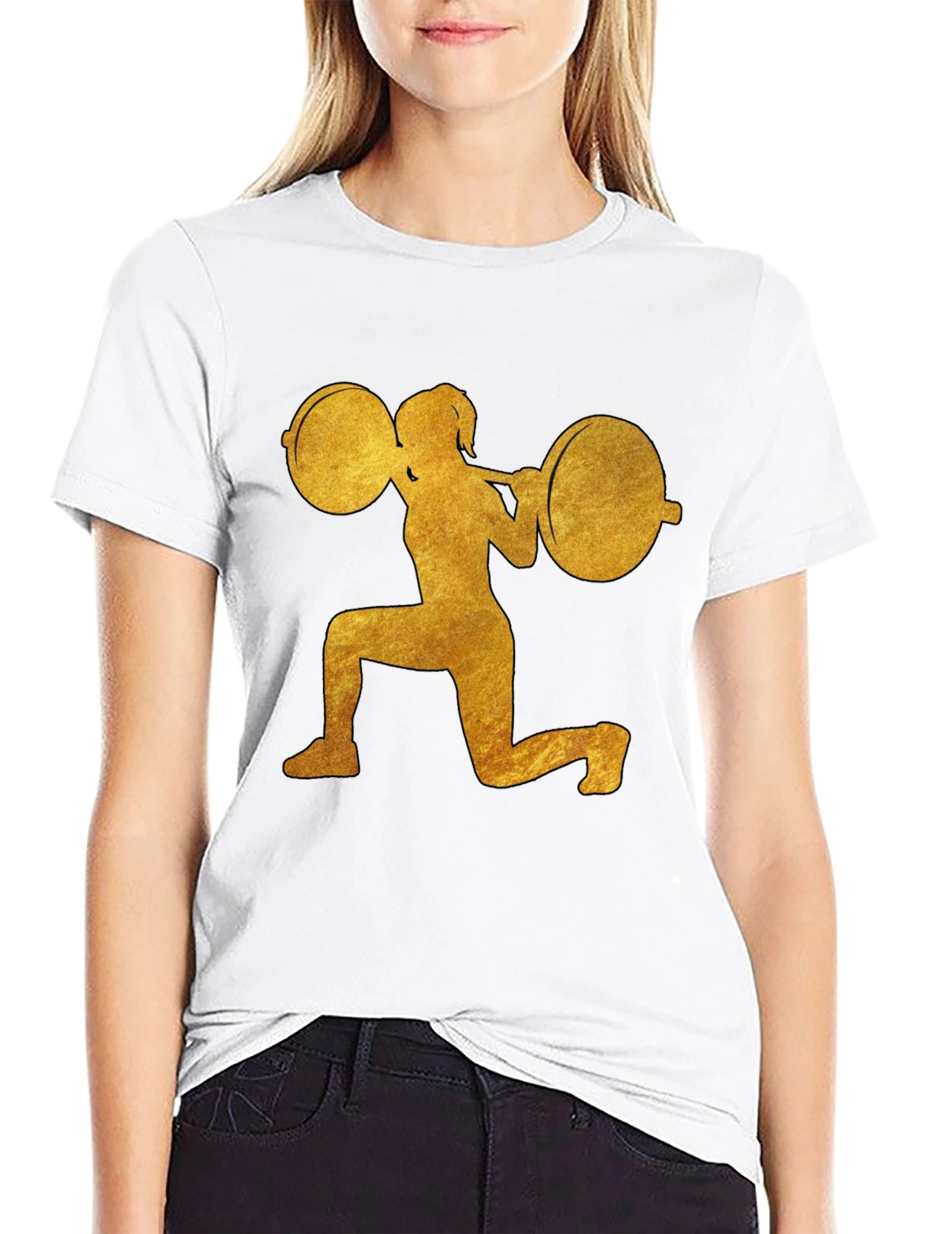 Workout Womans Black T-Shirt
