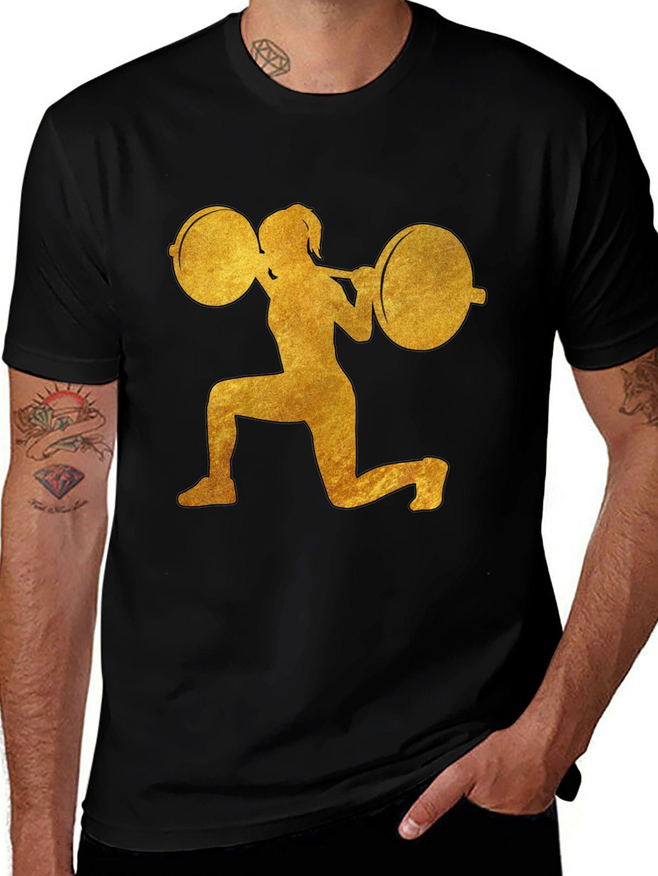 Workout Womans Black T-Shirt