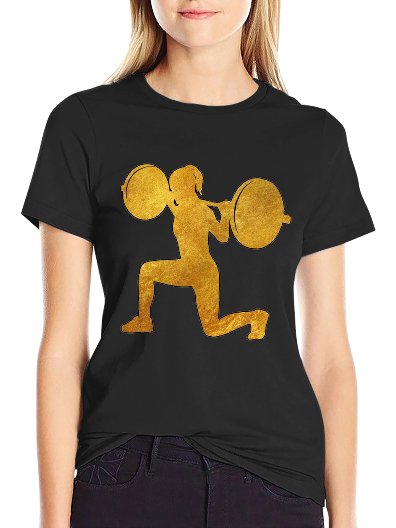 Workout Womans Black T-Shirt