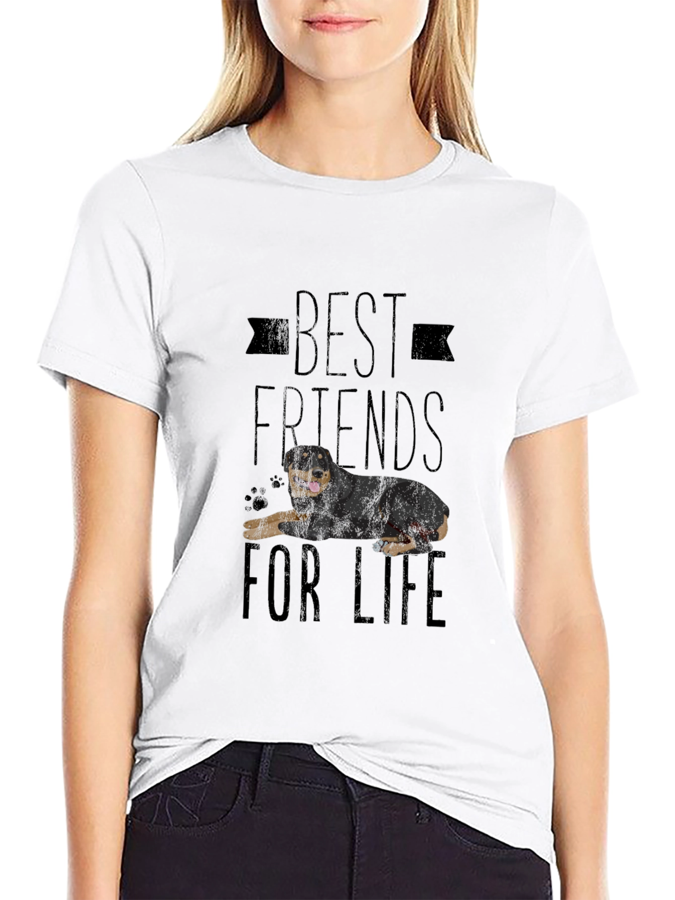 Best Friends For Life Rottweiler T-Shirt
