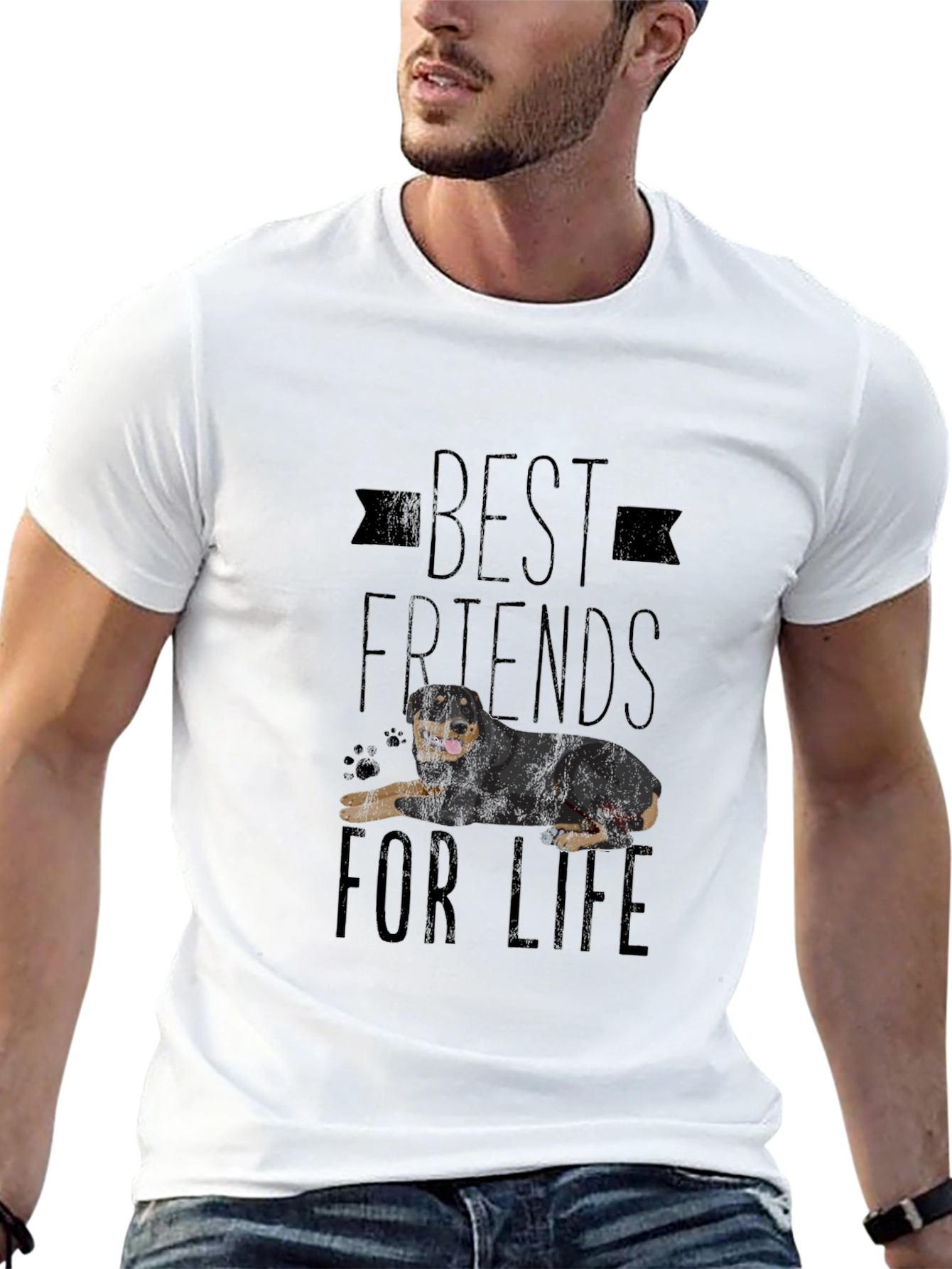 Best Friends For Life Rottweiler T-Shirt