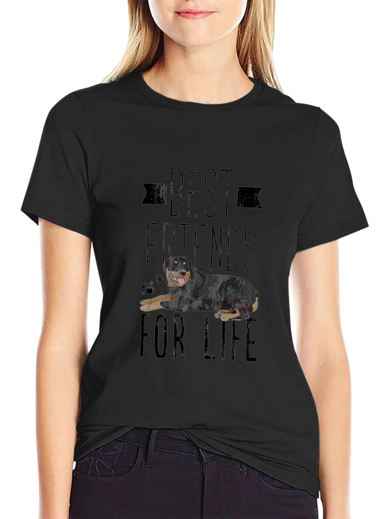 Best Friends For Life Rottweiler T-Shirt