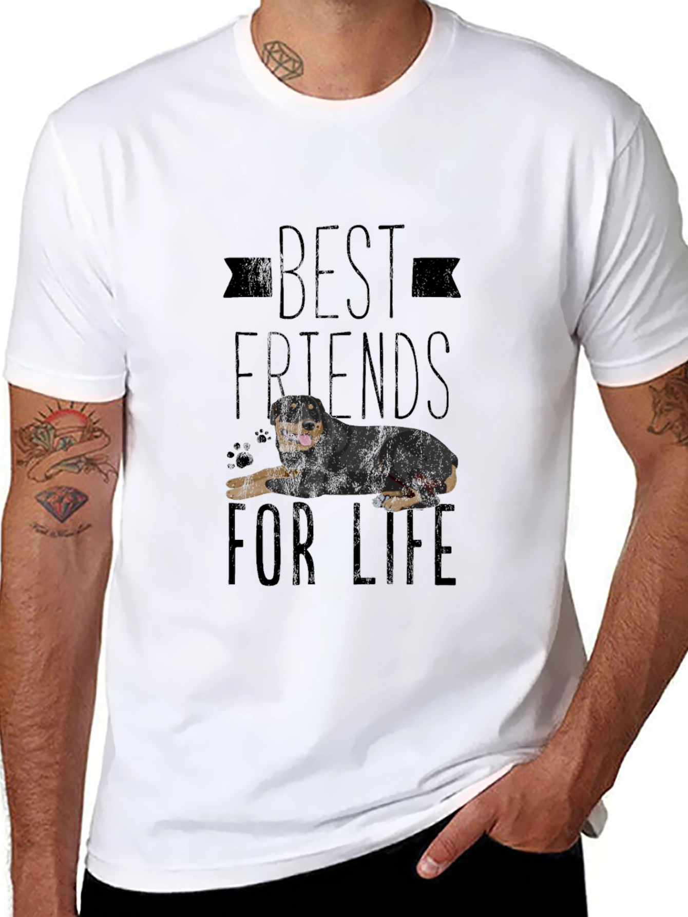 Best Friends For Life Rottweiler T-Shirt