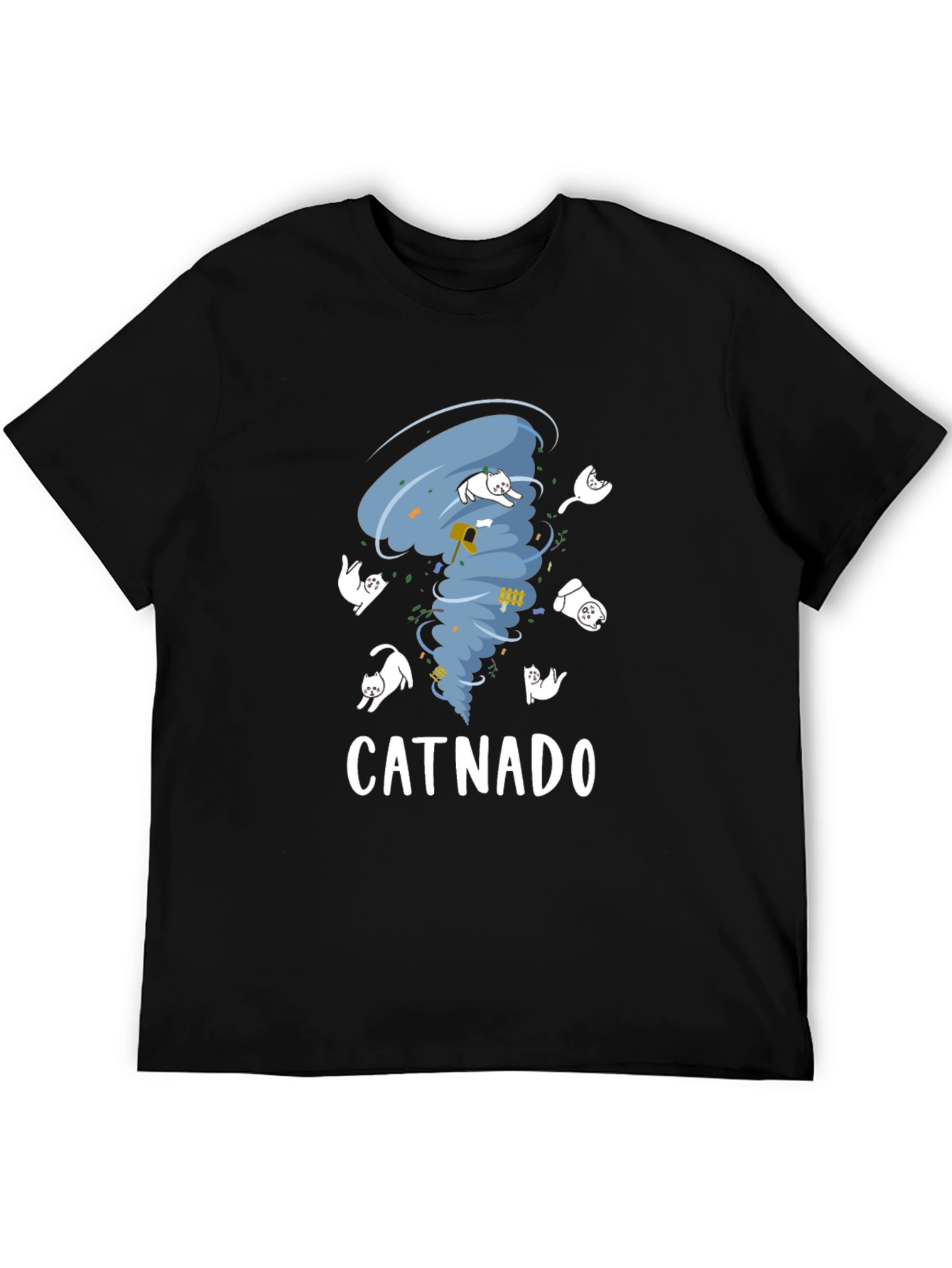 Catnado Graphic Tee - Funny Cat Tornado T-Shirt