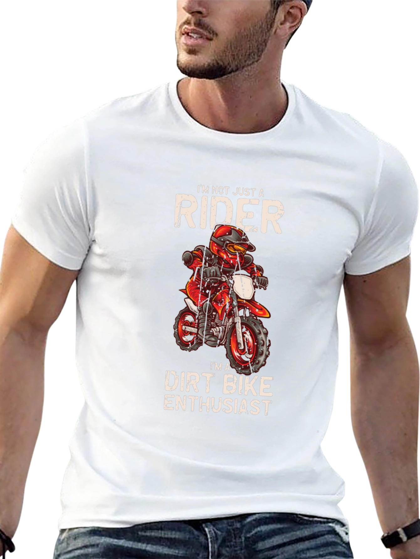 Dirt Bike Enthusiast Graphic T-Shirt