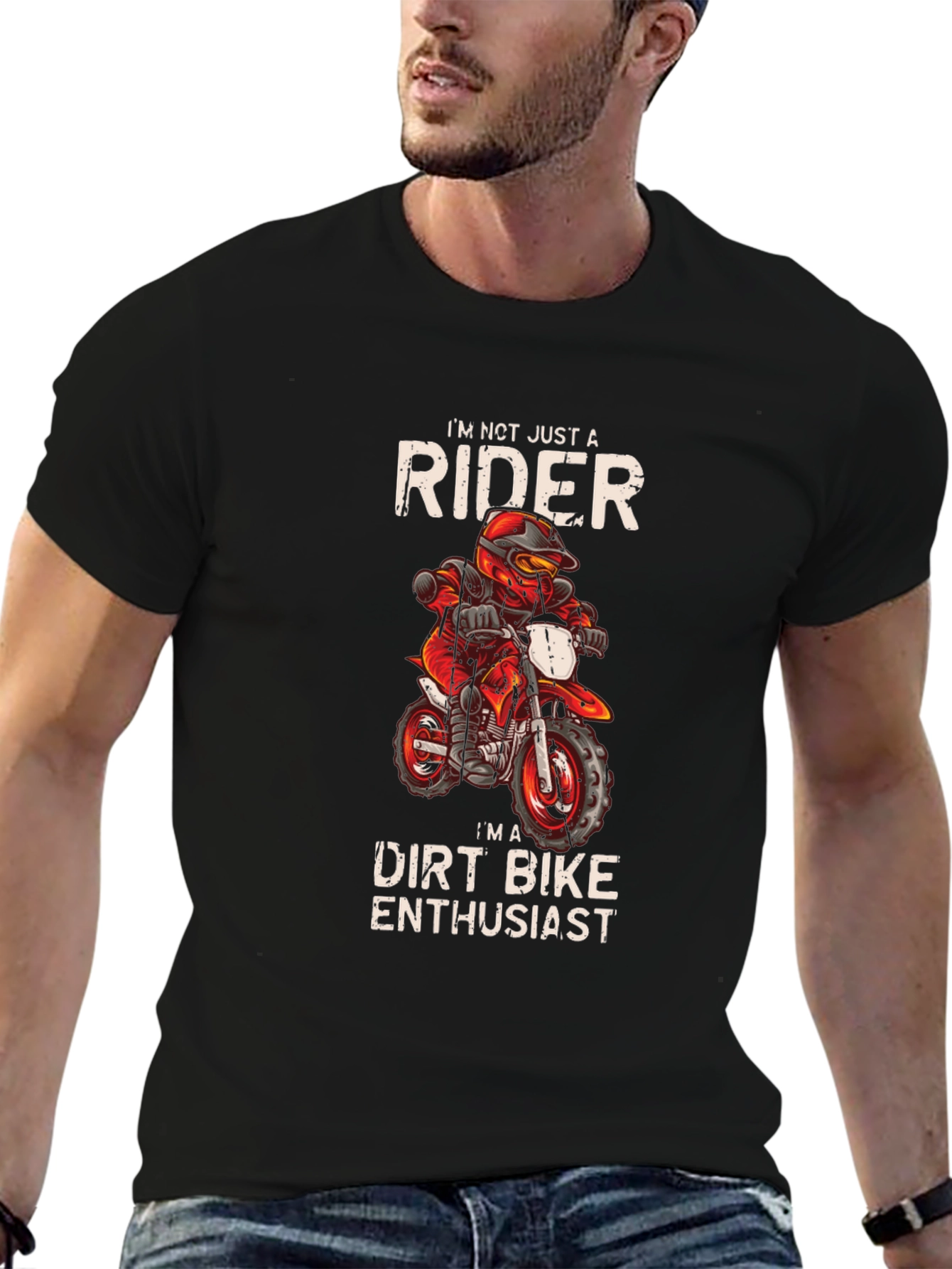 Dirt Bike Enthusiast Graphic T-Shirt