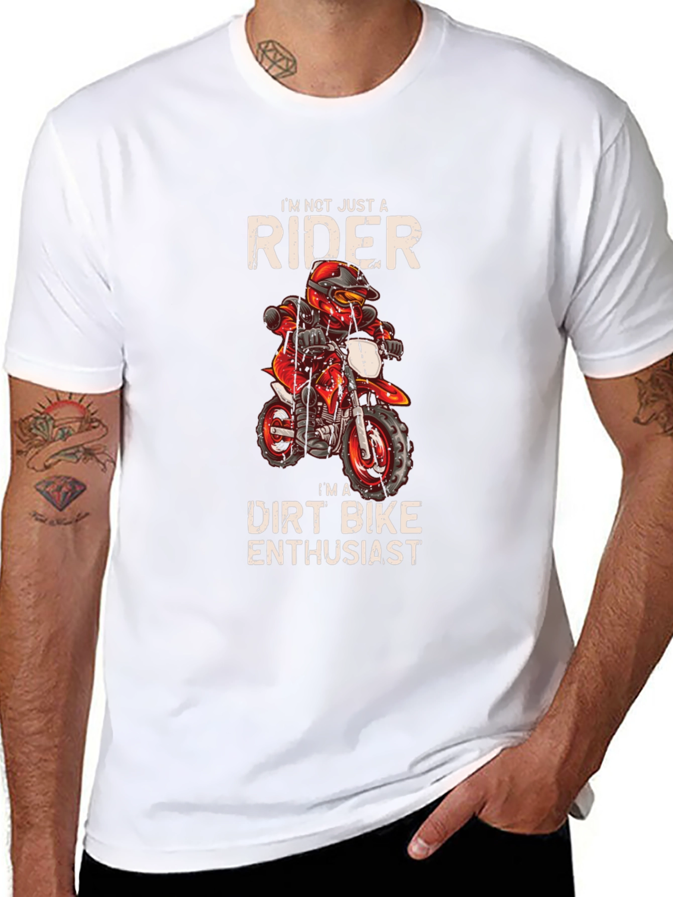 Dirt Bike Enthusiast Graphic T-Shirt