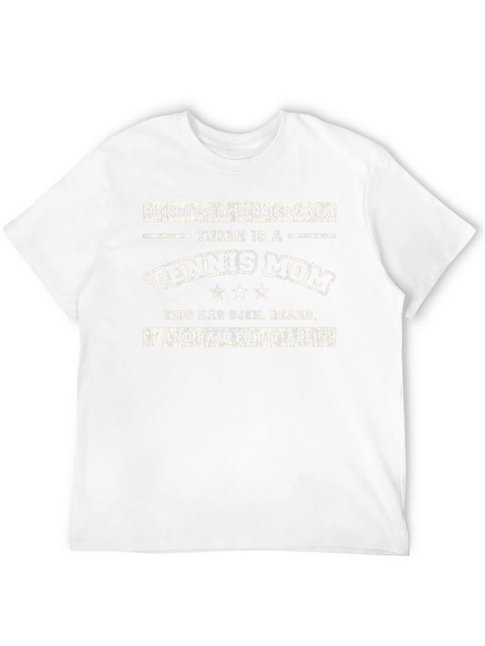 Tennis Mom Graphic Tee - Gift for Supportive Tennis Mothers