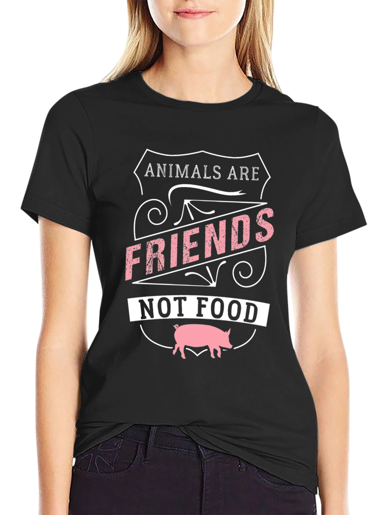 Animals are Friends T-Shirt Vegan Tee