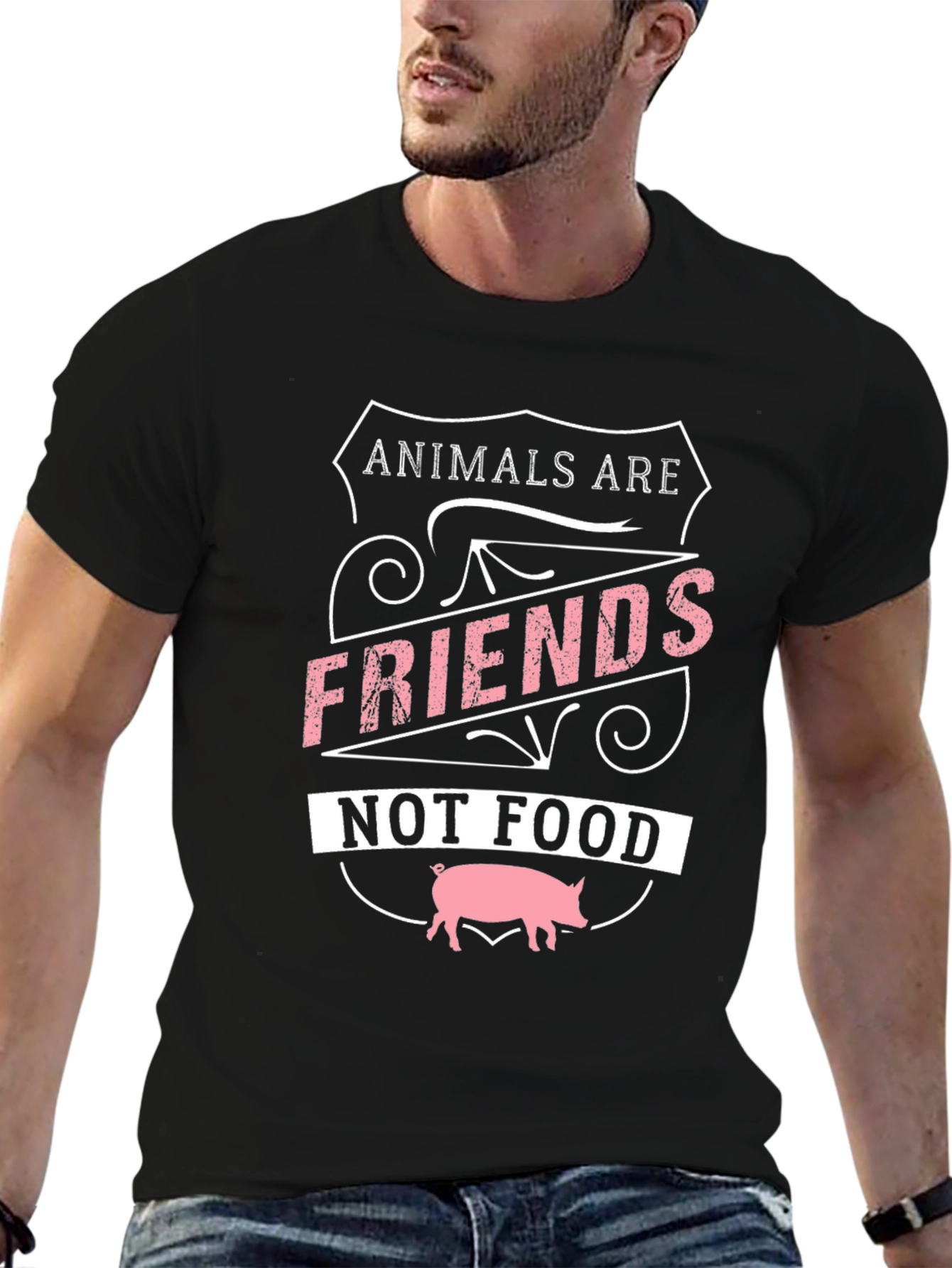 Animals are Friends T-Shirt Vegan Tee