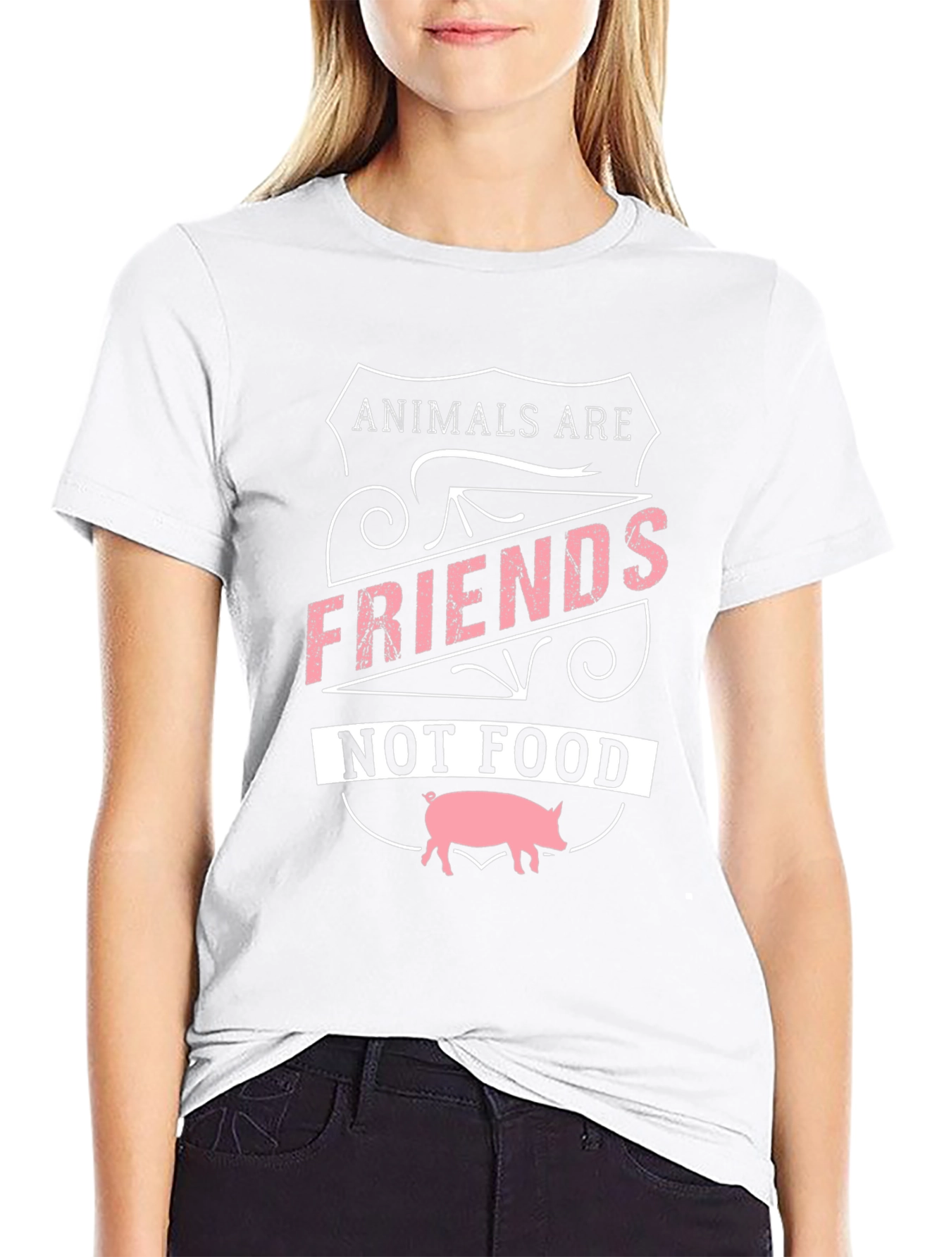 Animals are Friends T-Shirt Vegan Tee