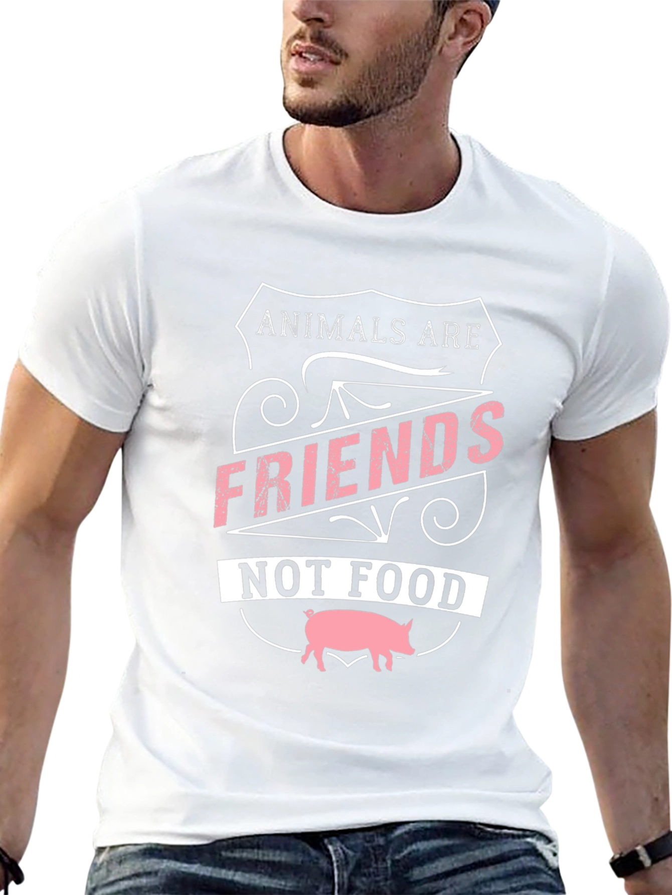 Animals are Friends T-Shirt Vegan Tee