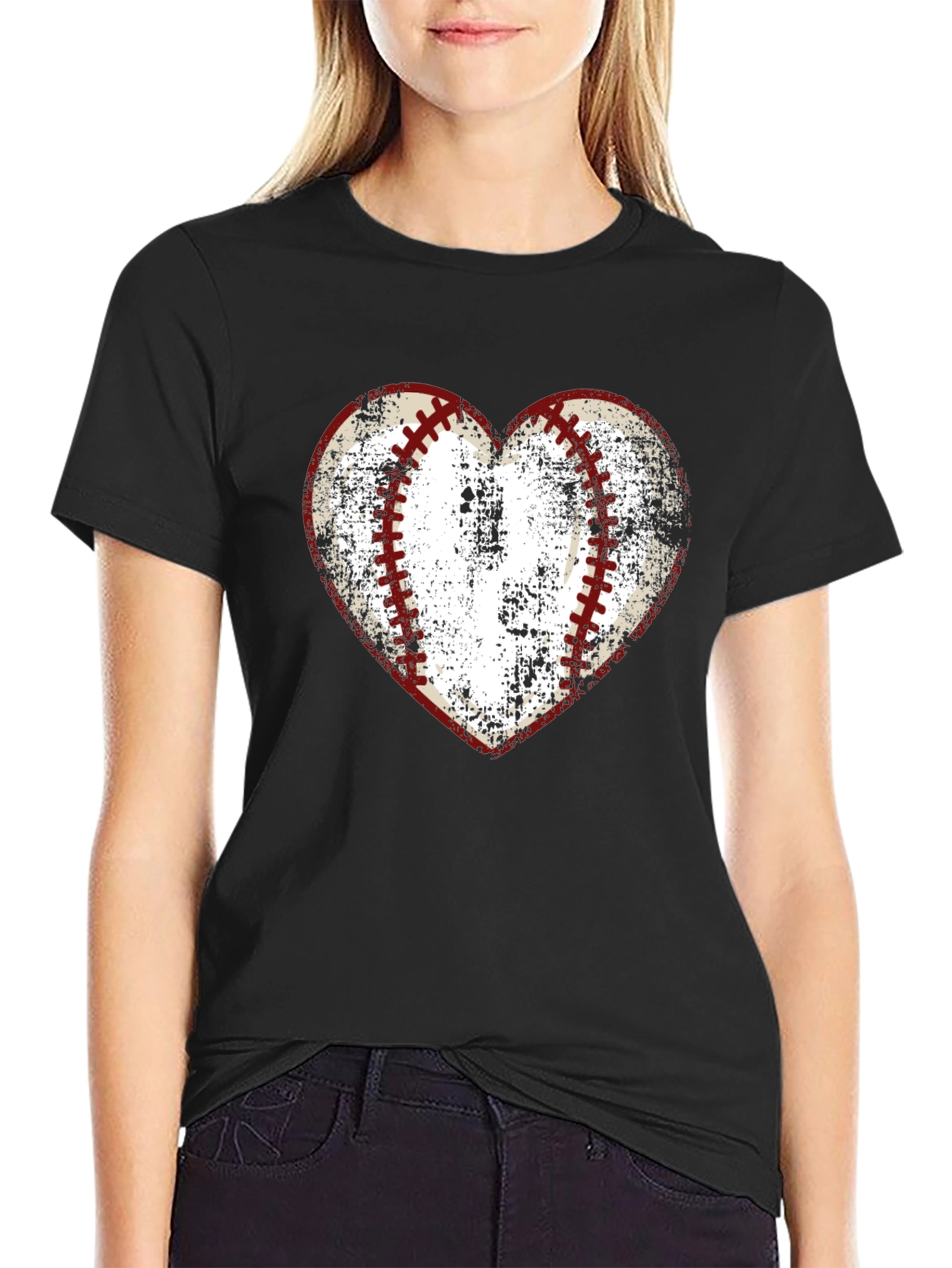 Baseball Heart Graphic Tee - Love of the Game!