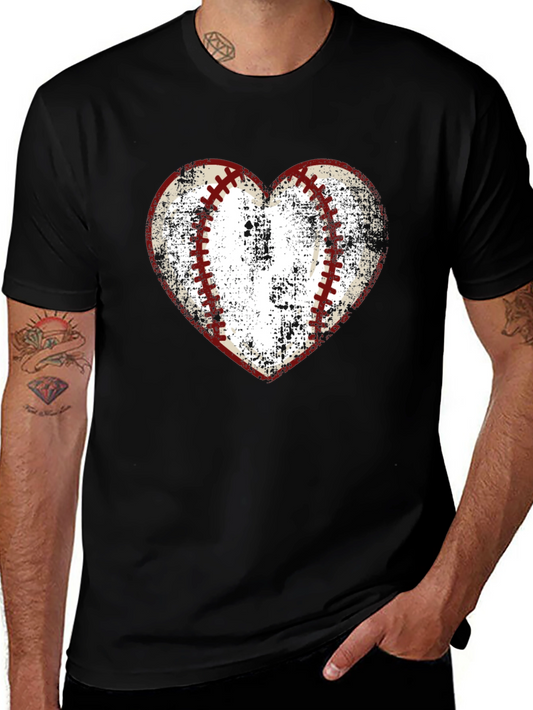 Baseball Heart Graphic Tee - Love of the Game!